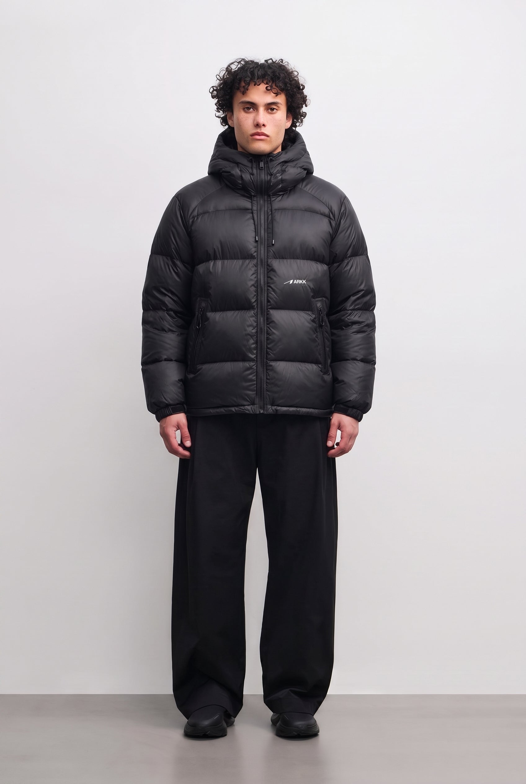 ARKK Apparel ARKK Logo Puffer | Faded Black Jacket